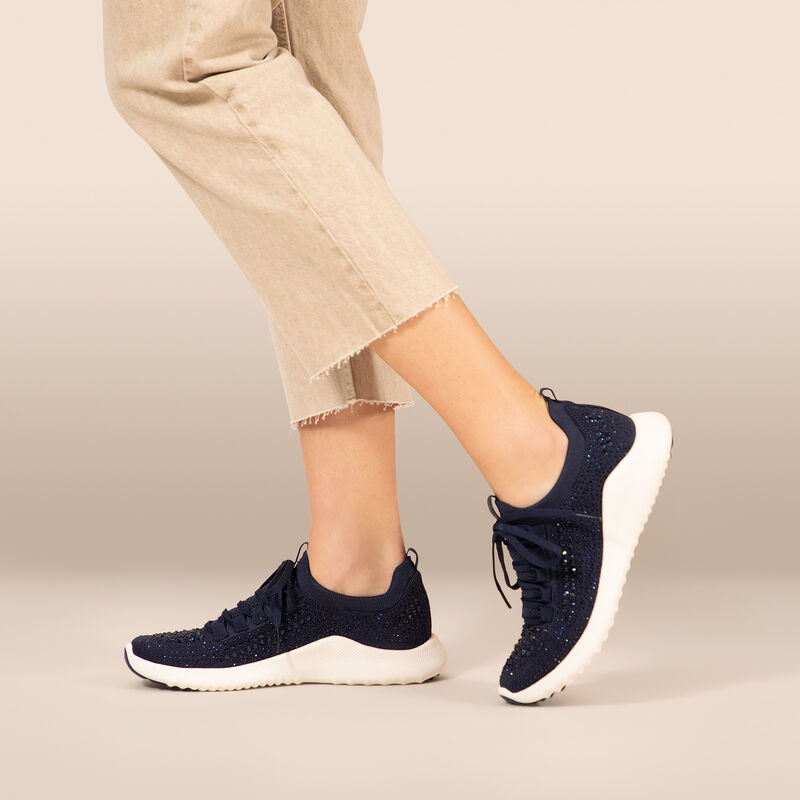 Carly Arch Support Sneaker - Navy Sparkle