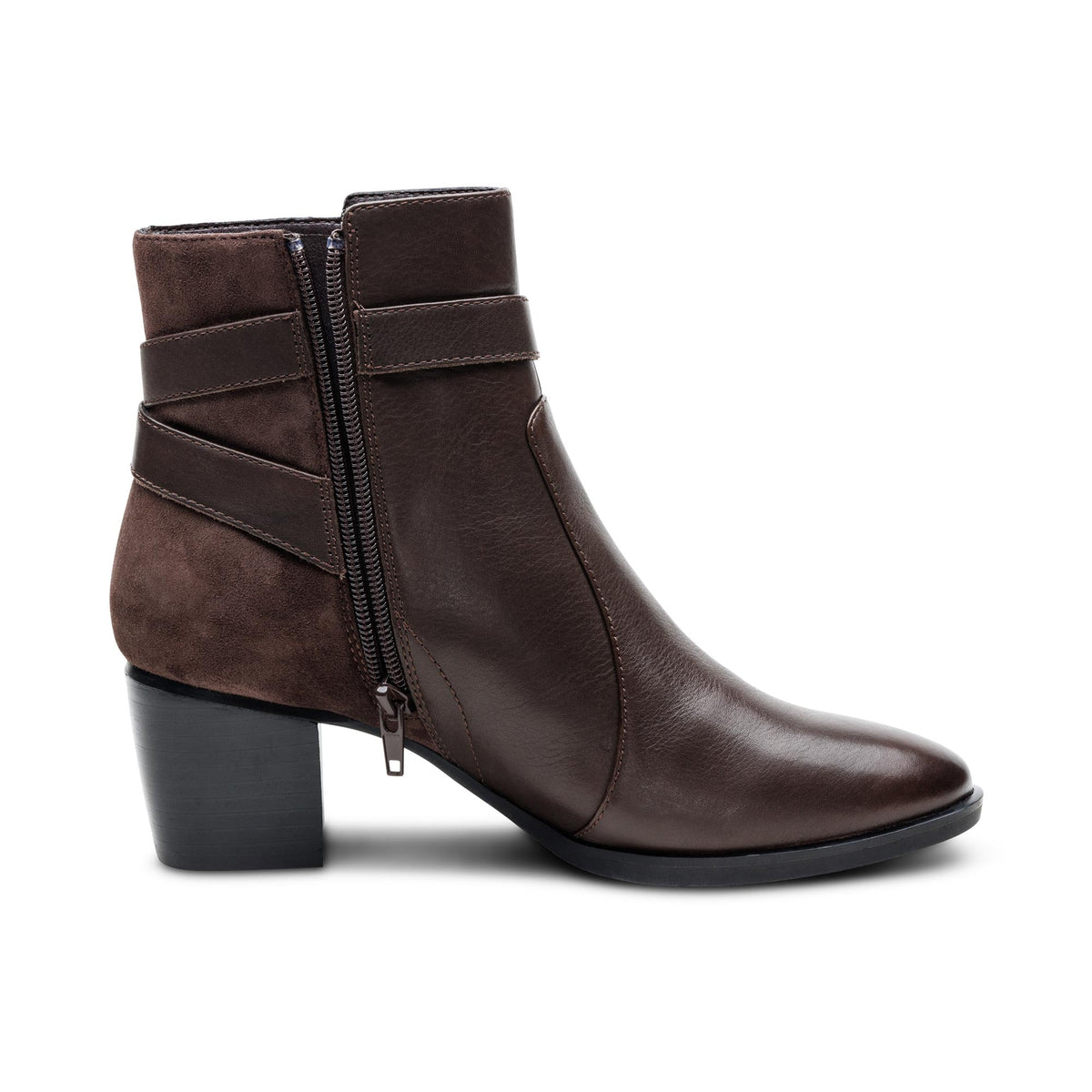 Rebecca Heel Boot - Dark Brown