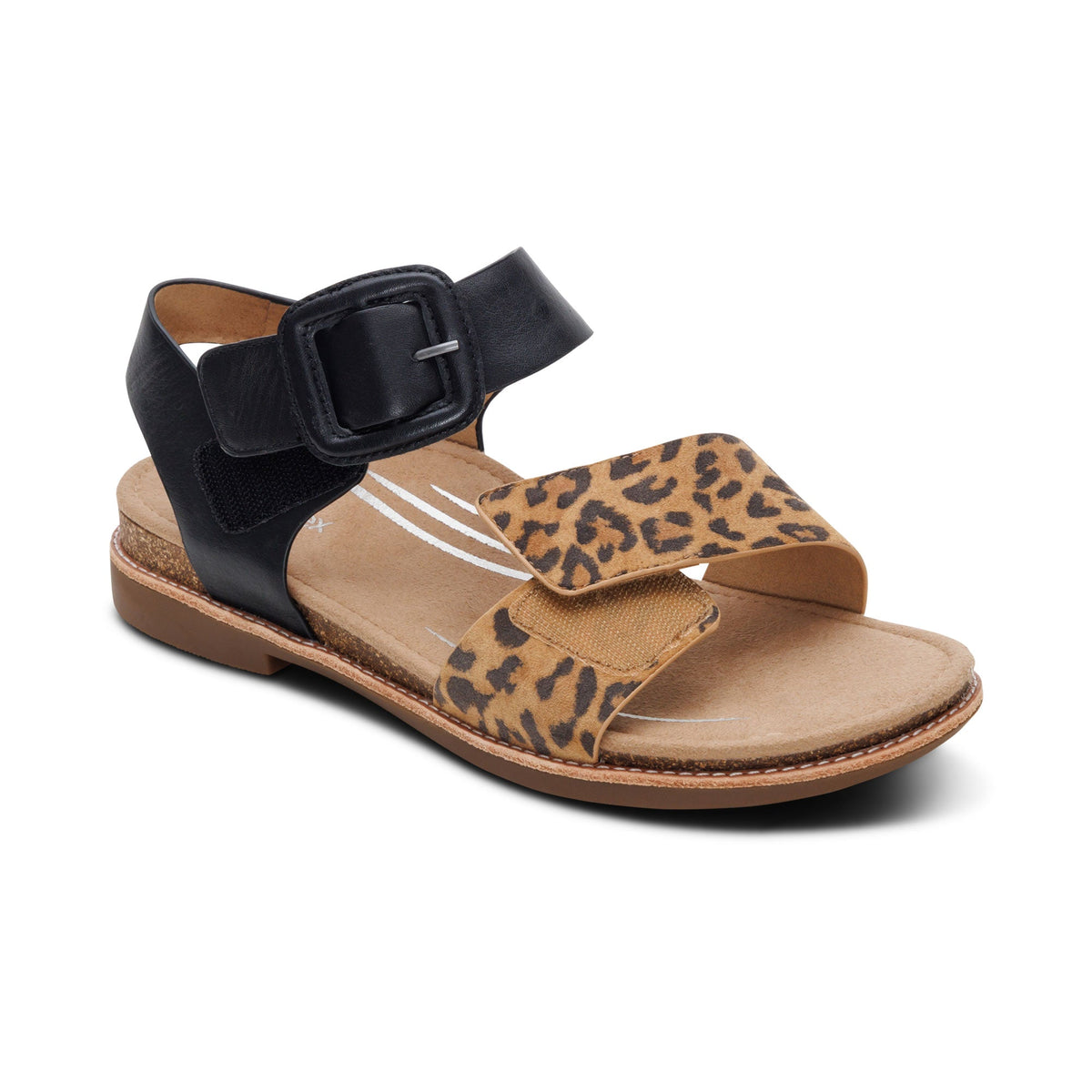 Claire Quarter Strap Sandal - Leopard