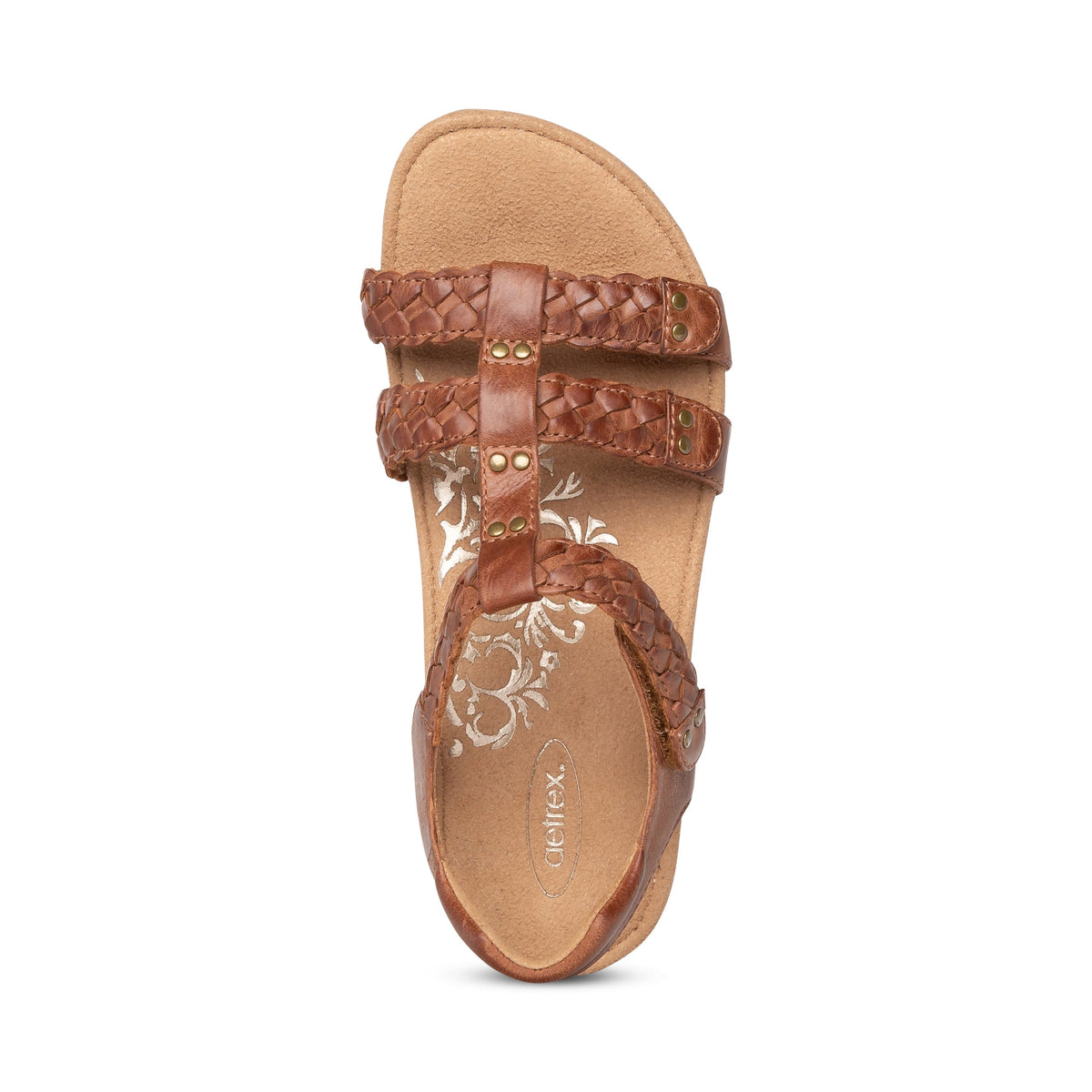 Reese Adjustable Gladiator Sandal - Cognac Brown