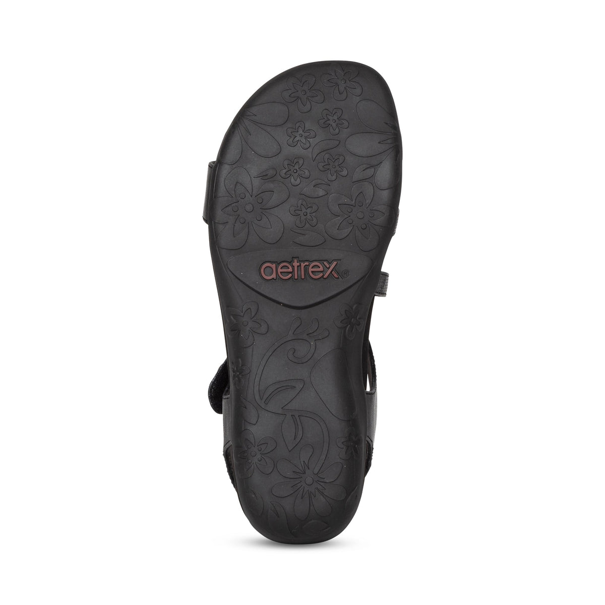 Jess Adjustable Quarter Strap Sandal - Black