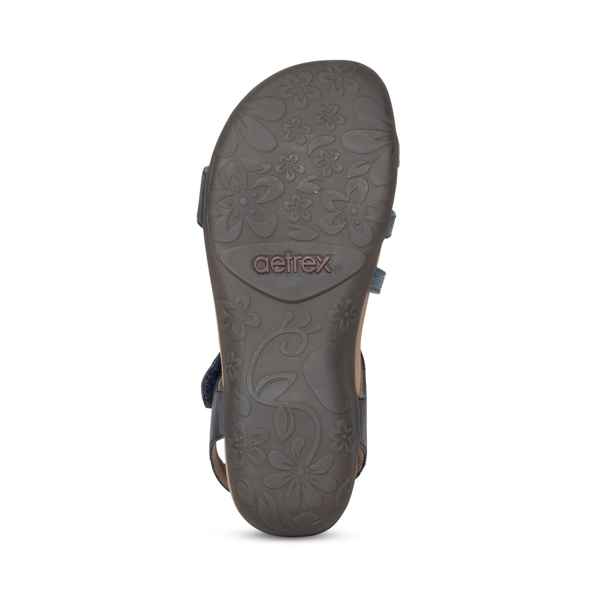 Jess Adjustable Quarter Strap Sandal - Navy