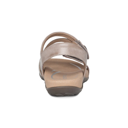 Jess Adjustable Quarter Strap Sandal - Smoke
