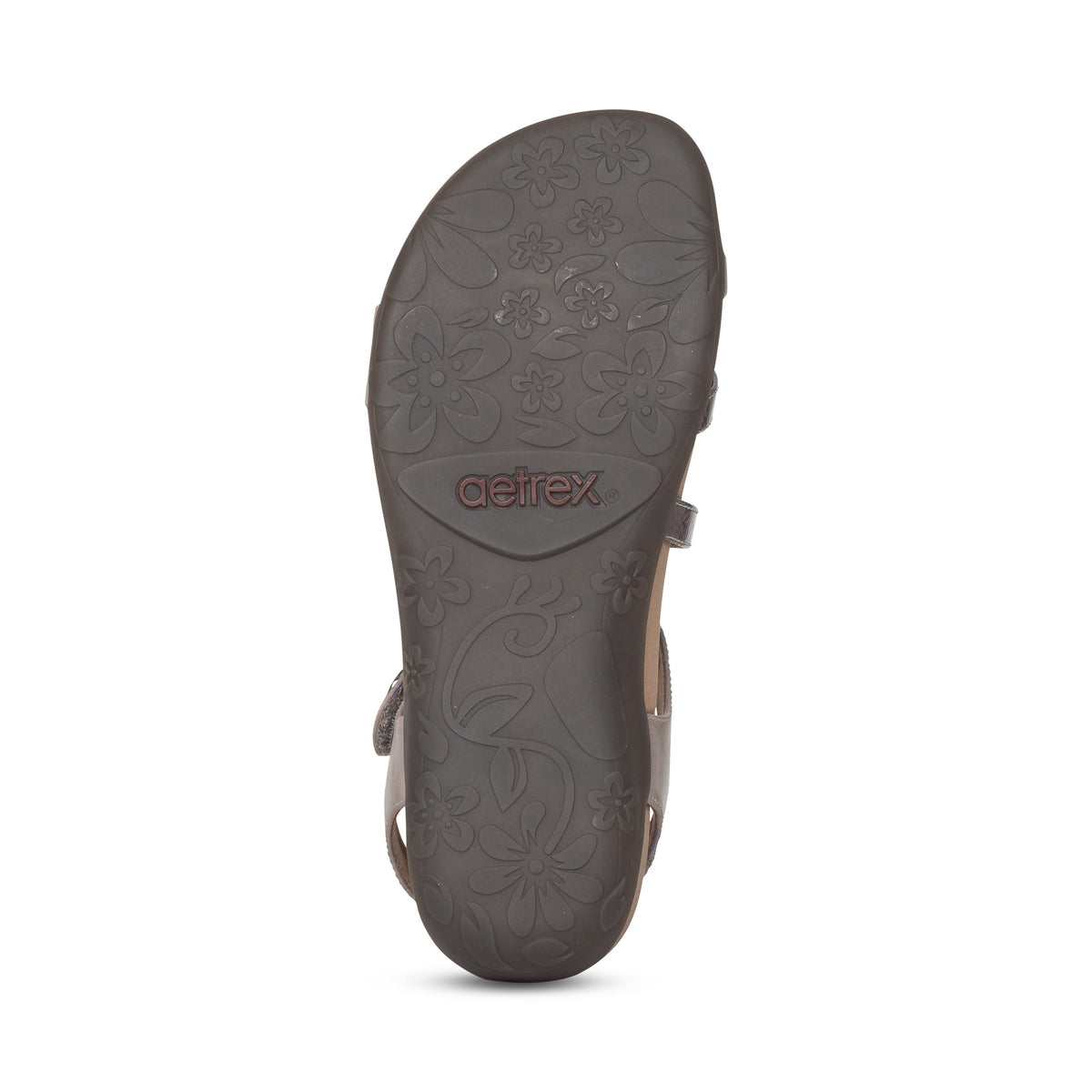 Jess Adjustable Quarter Strap Sandal - Smoke