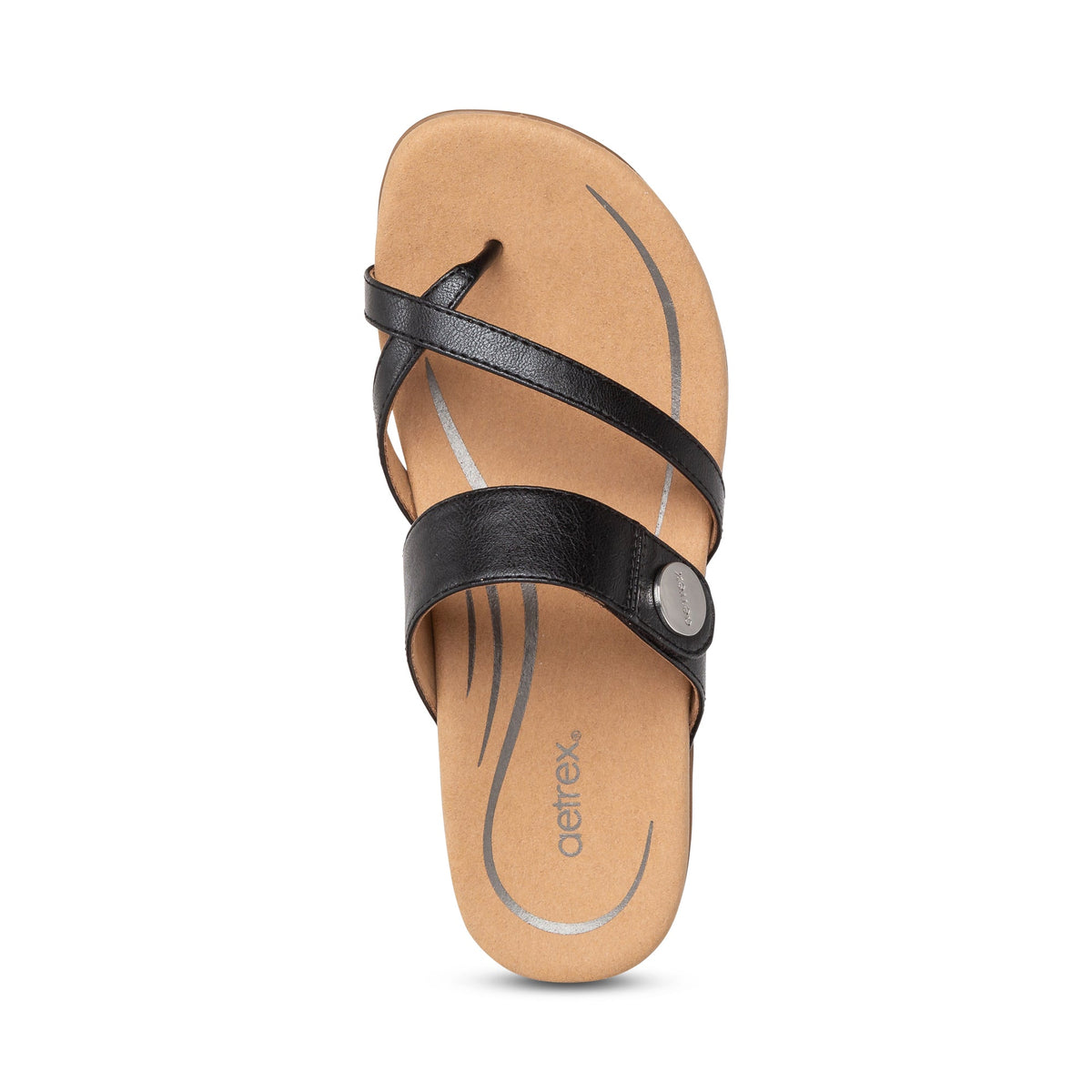 Izzy Adjustable Slide Sandal - Black