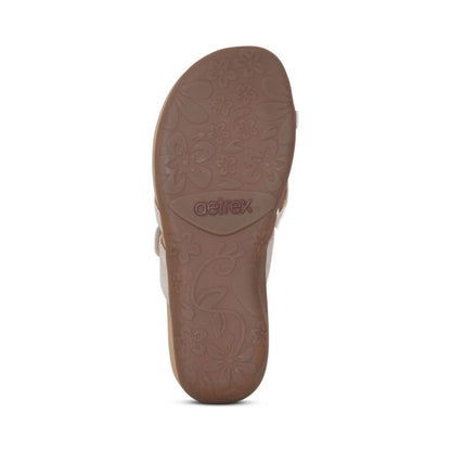 Izzy Adjustable Slide Sandal - Gold