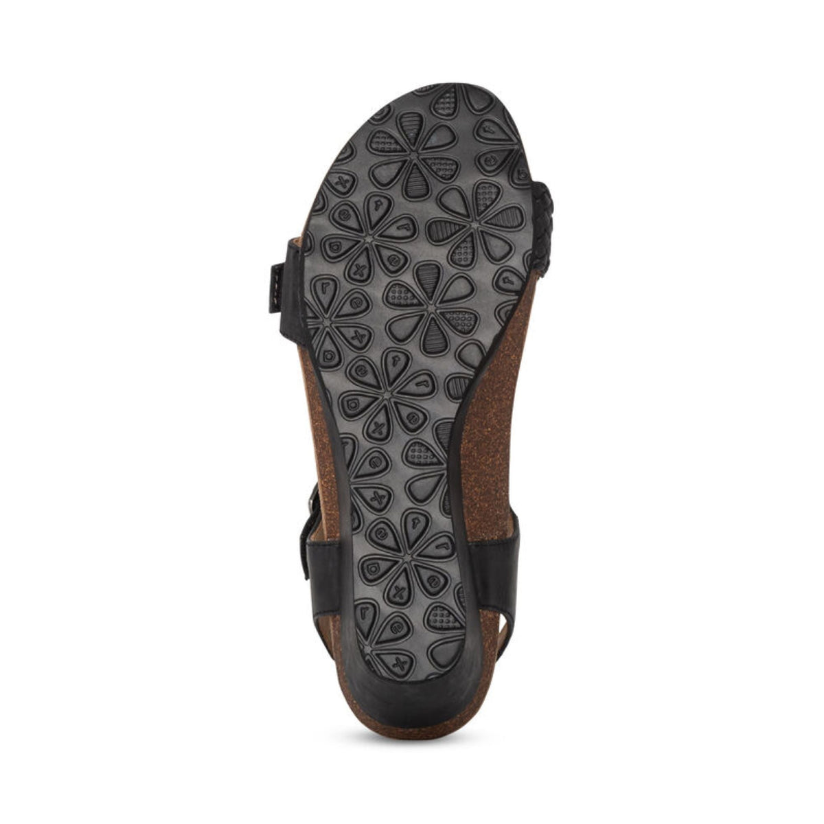 Grace Adjustable Woven Wedge - Black