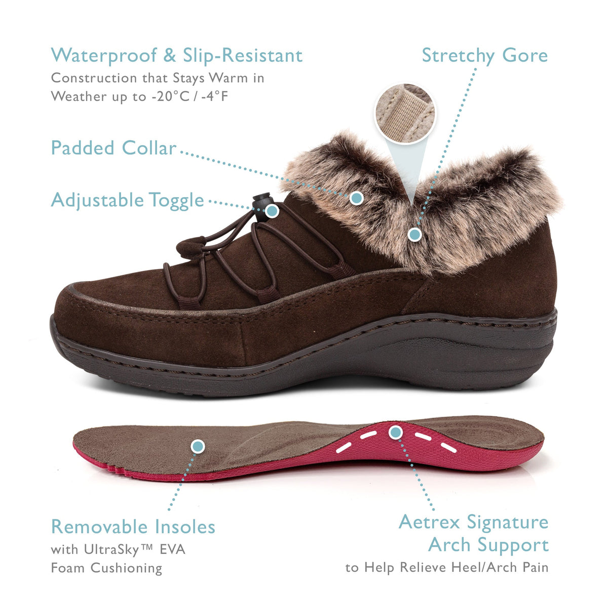 Chrissy Arch Support Slip-On - Espresso