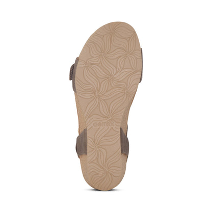 Lexa Quarter Strap Wedge - Bronze