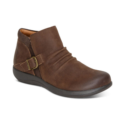 Luna Ankle Boot - Dark Earth