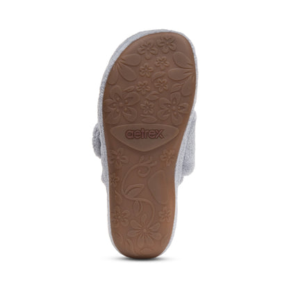 Mandy Closed Toe Slipper - Grey