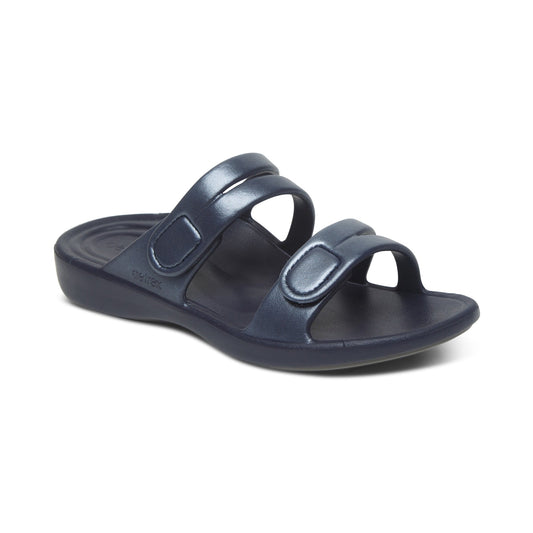 Janey Sport Slide - Navy