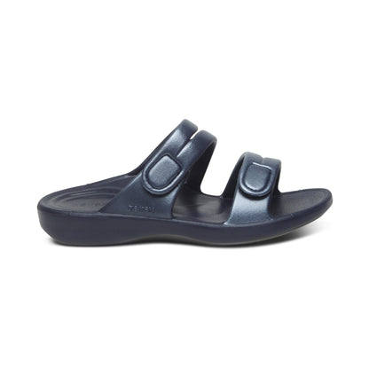 Janey Sport Slide - Navy