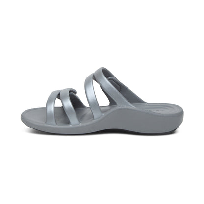 Janey Sport Slide - Grey