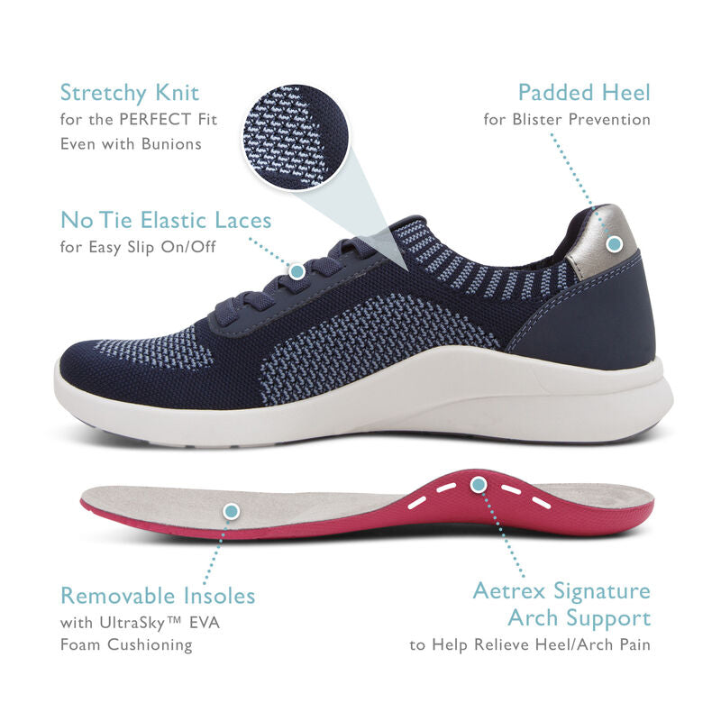 Teagan Arch Support Sneaker - Black