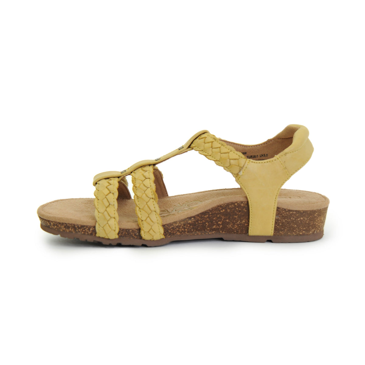 Reese Adjustable Gladiator Sandal - Yellow