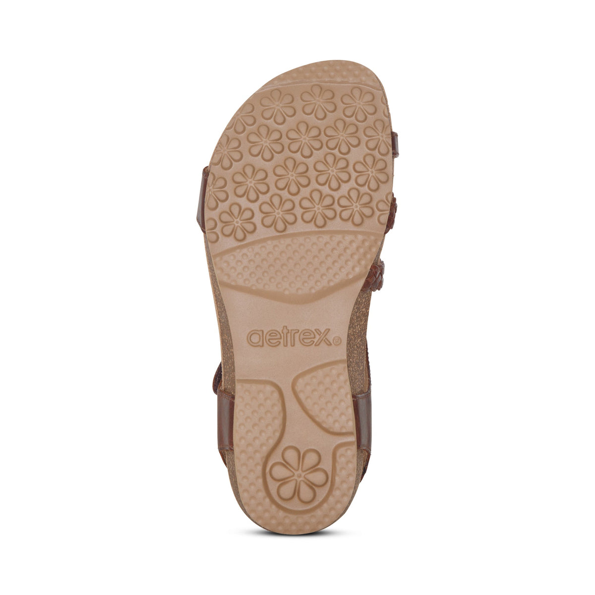 Jillian Braided Quarter Strap Sandal - Walnut