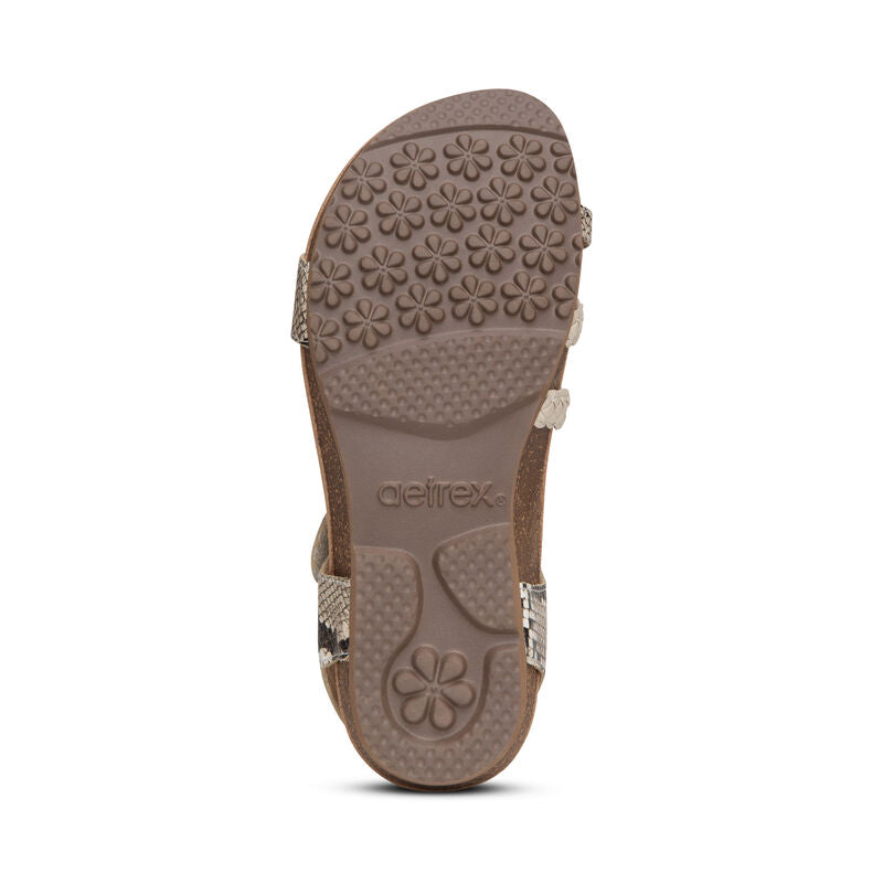 Jillian Braided Quarter Strap Sandal - Snake