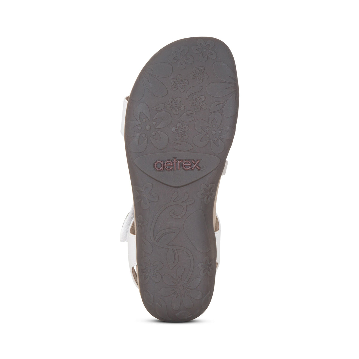 Jess Adjustable Quarter Strap Sandal - White
