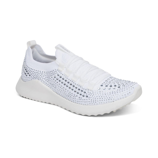 Carly Arch Support Sneaker - White Sparkle