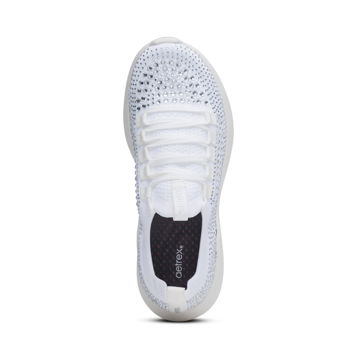 Carly Arch Support Sneaker - White Sparkle