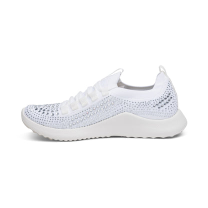 Carly Arch Support Sneaker - White Sparkle