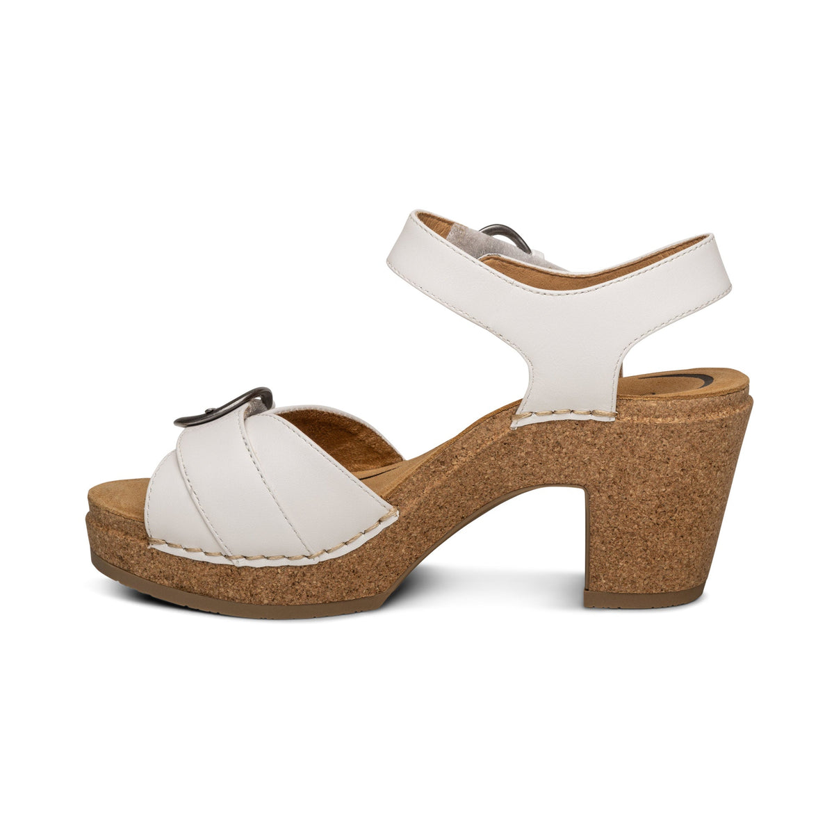 Tory Open Toe Heels - White