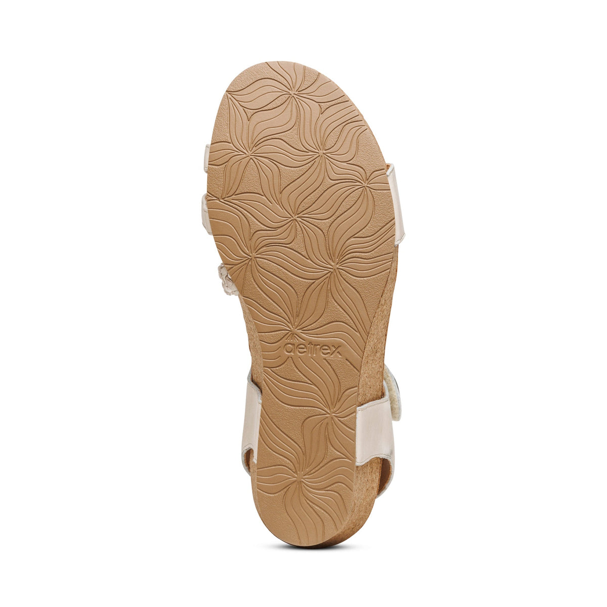 Avril Quarter Strap Wedge - White