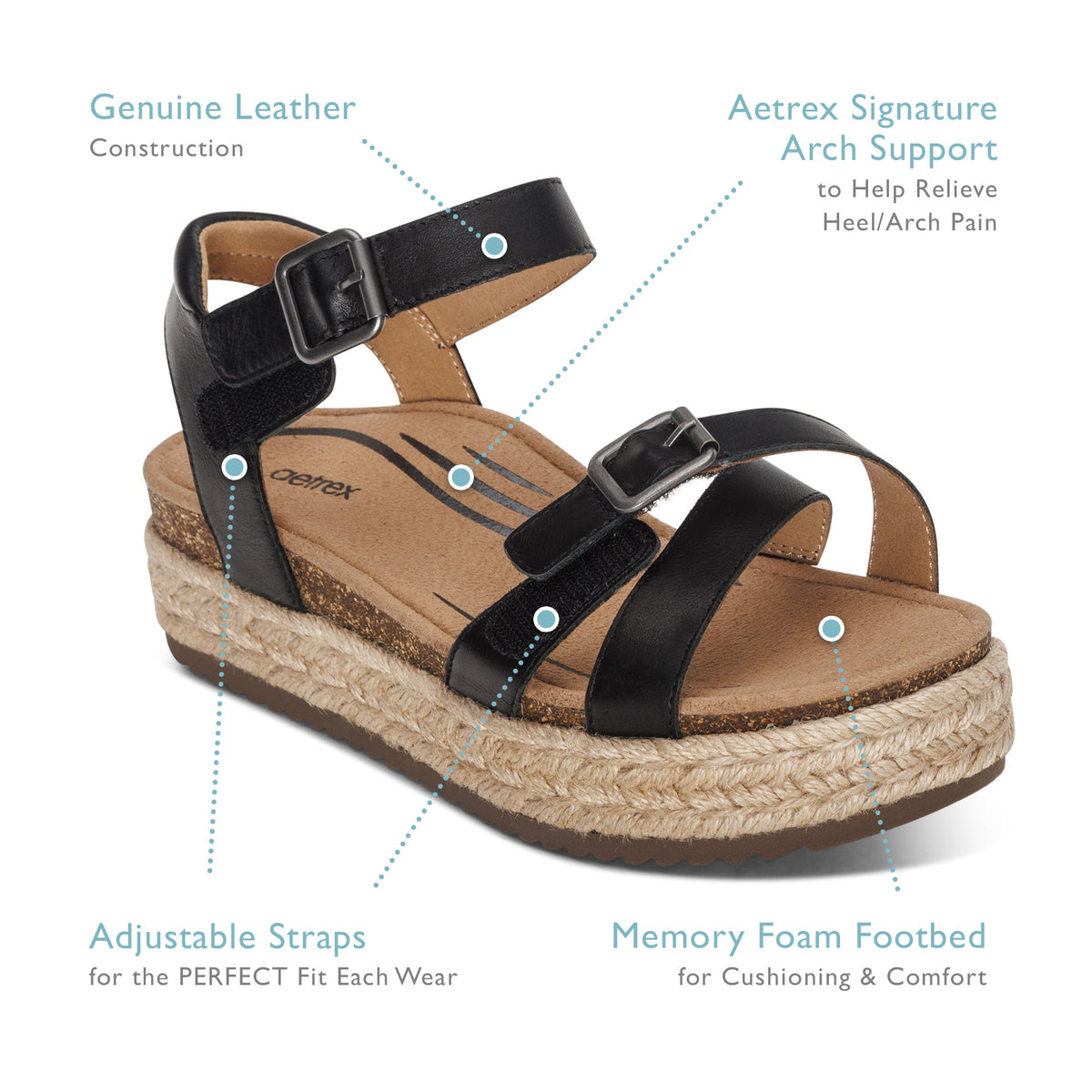 Paula Arch Support Platform Sandal - Camel