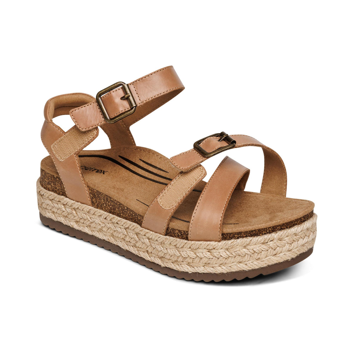Paula Arch Support Platform Sandal - Camel