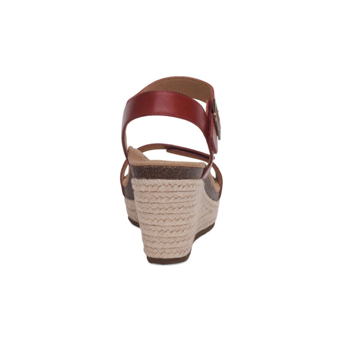 Sydney Quarter Strap Espadrille Wedge - Red