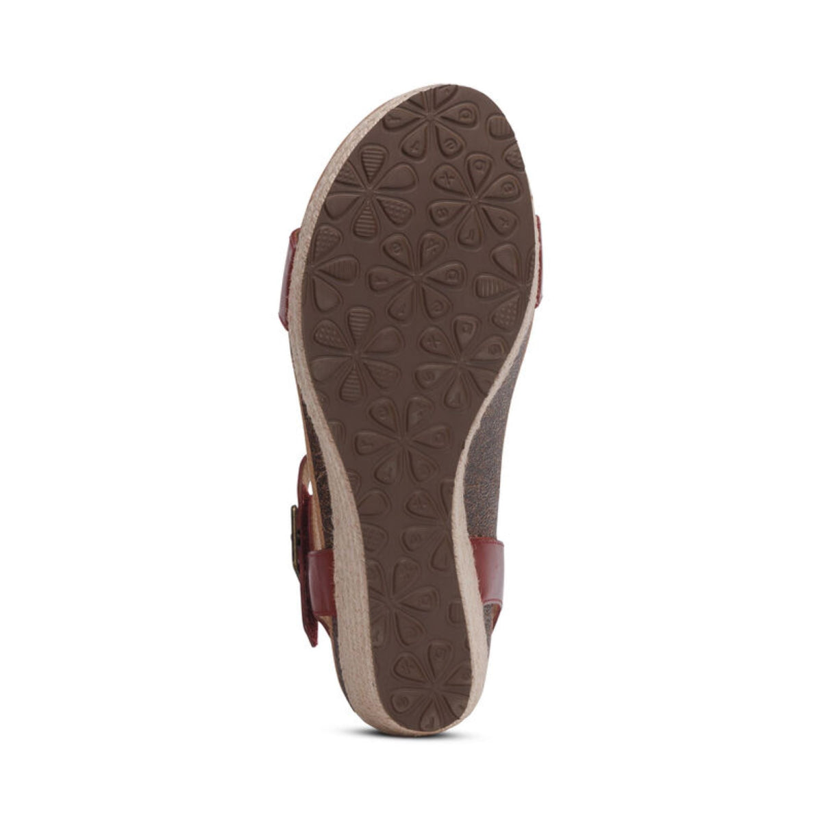 Sydney Quarter Strap Espadrille Wedge - Red