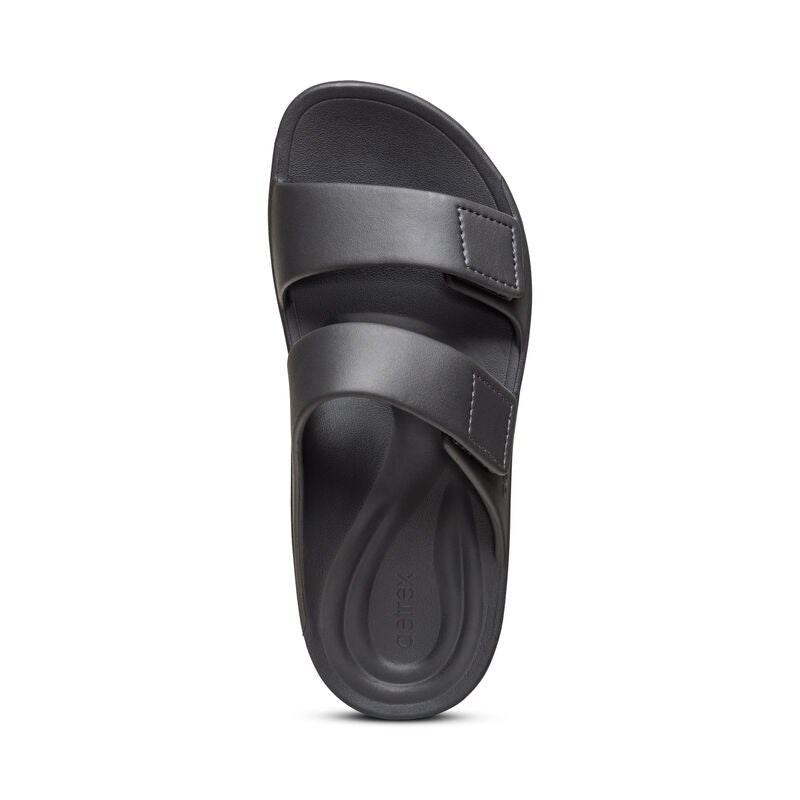 Milos Orthotic Men's Slides - Black