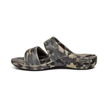 Milos Orthotic Men's Slides - Green Camo