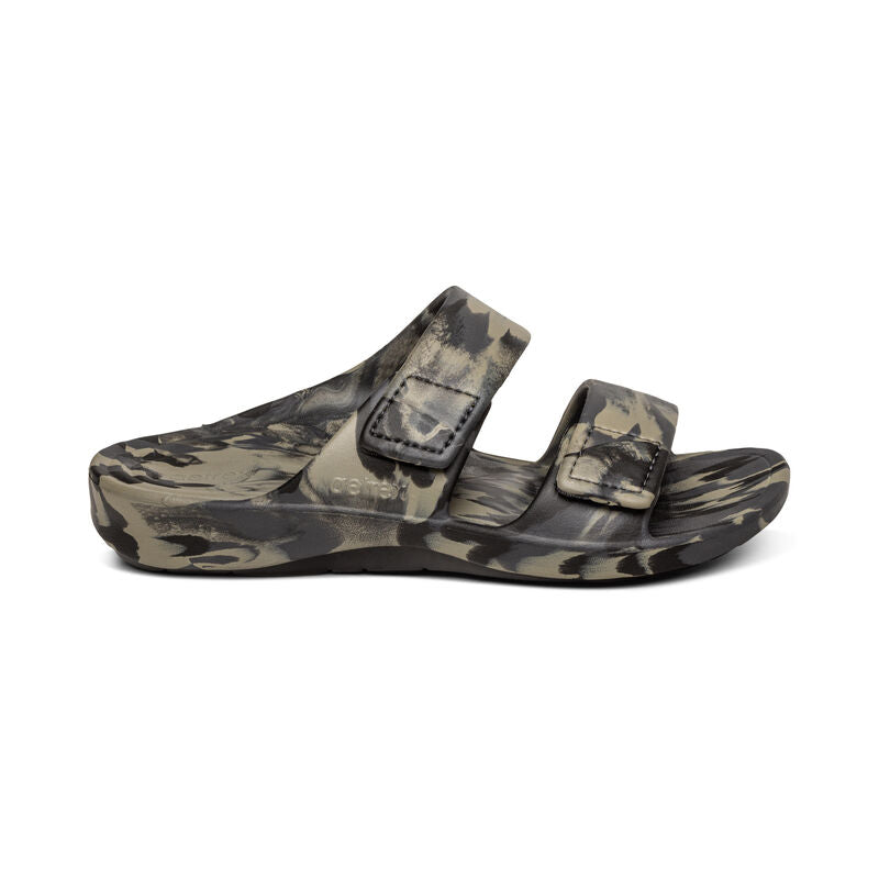 Milos Orthotic Men's Slides - Green Camo