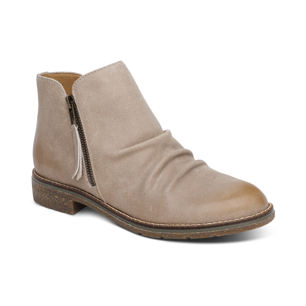 Mila Low Boot - Taupe