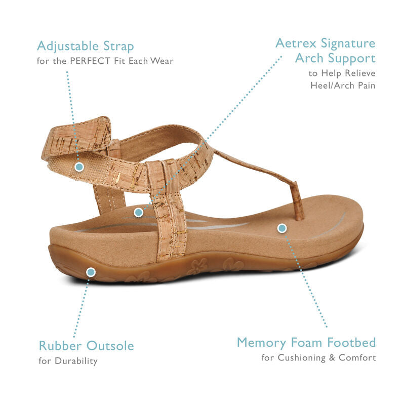 Jane Thong Sandal - Gold