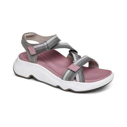 Marz Adjustable Sport Sandal - Grey