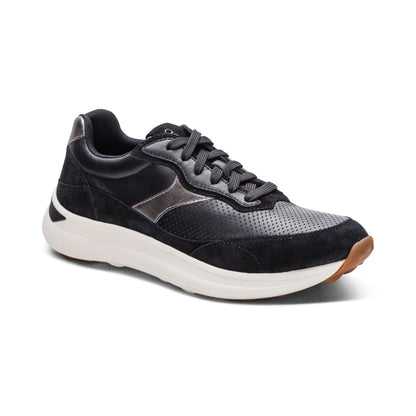 Emily Lace-Up Sneaker - Black
