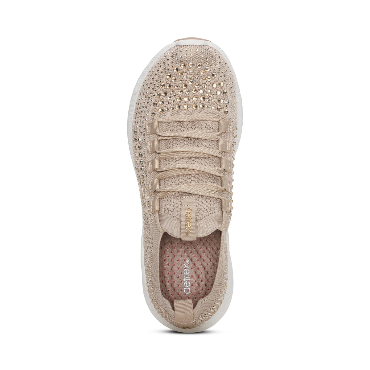 Carly Arch Support Sneaker - Tan Sparkle
