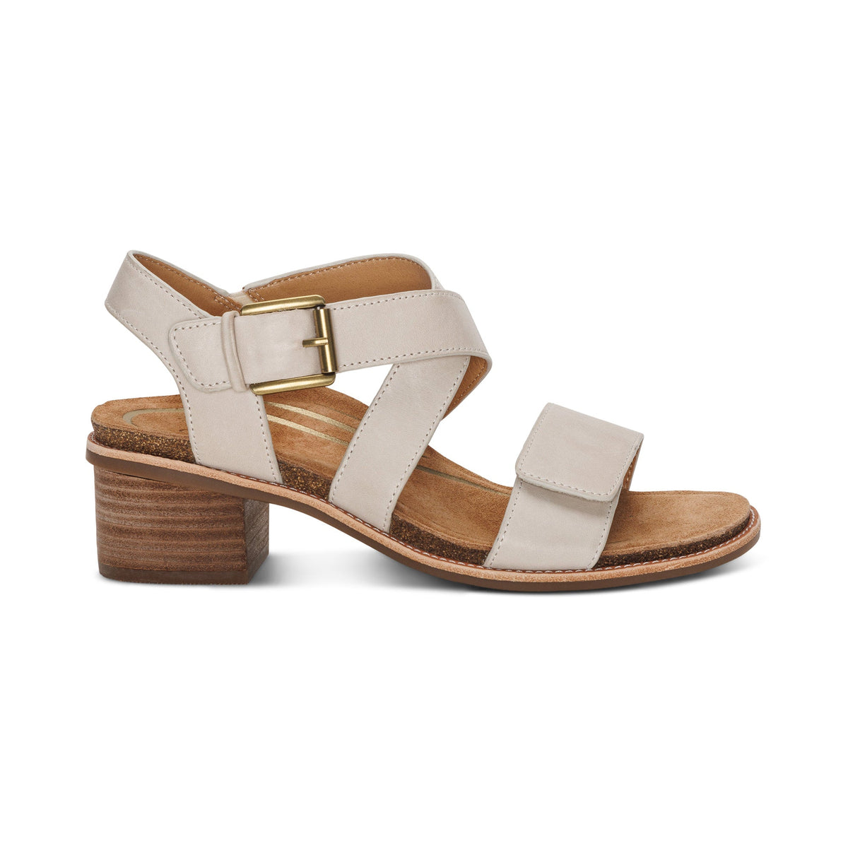Kristin Arch Support Block Heel - Ivory
