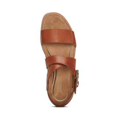 Kristin Arch Support Block Heel - Cognac