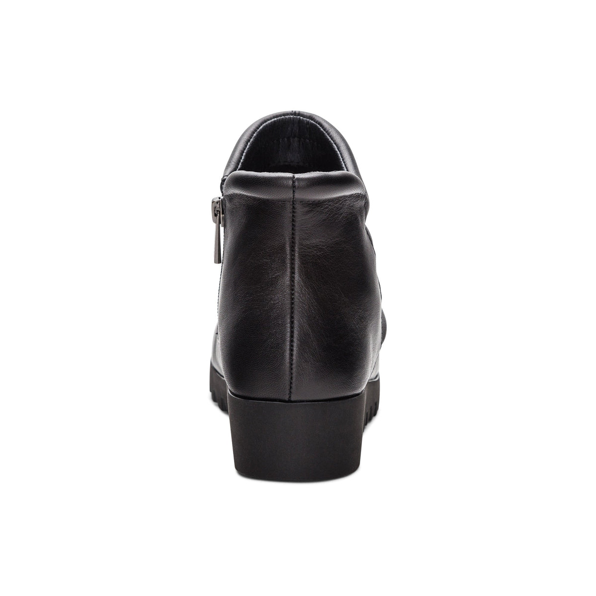 Zoey Slip-On Boot - Black Leather