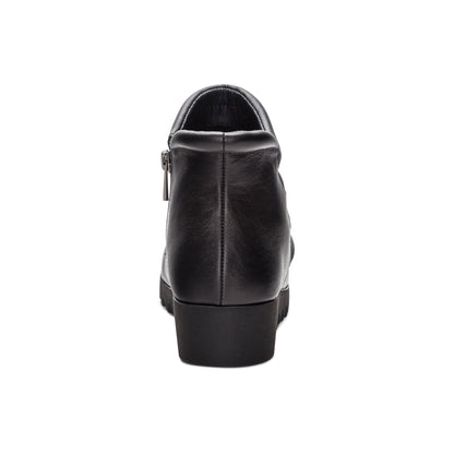 Zoey Slip-On Boot - Black Leather