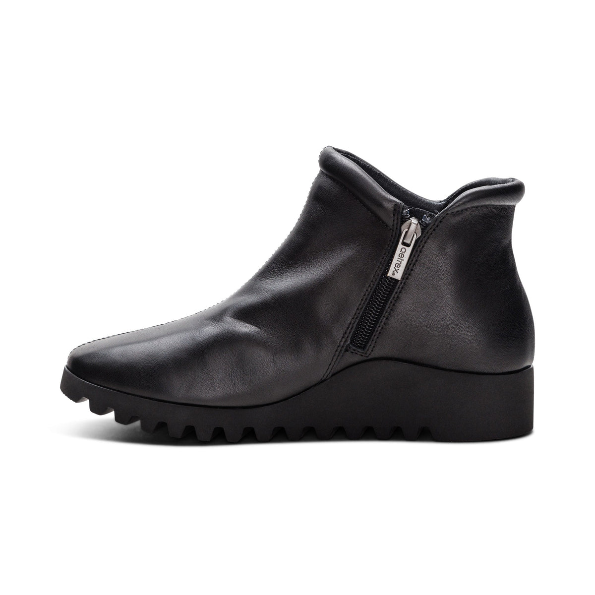 Zoey Slip-On Boot - Black Leather