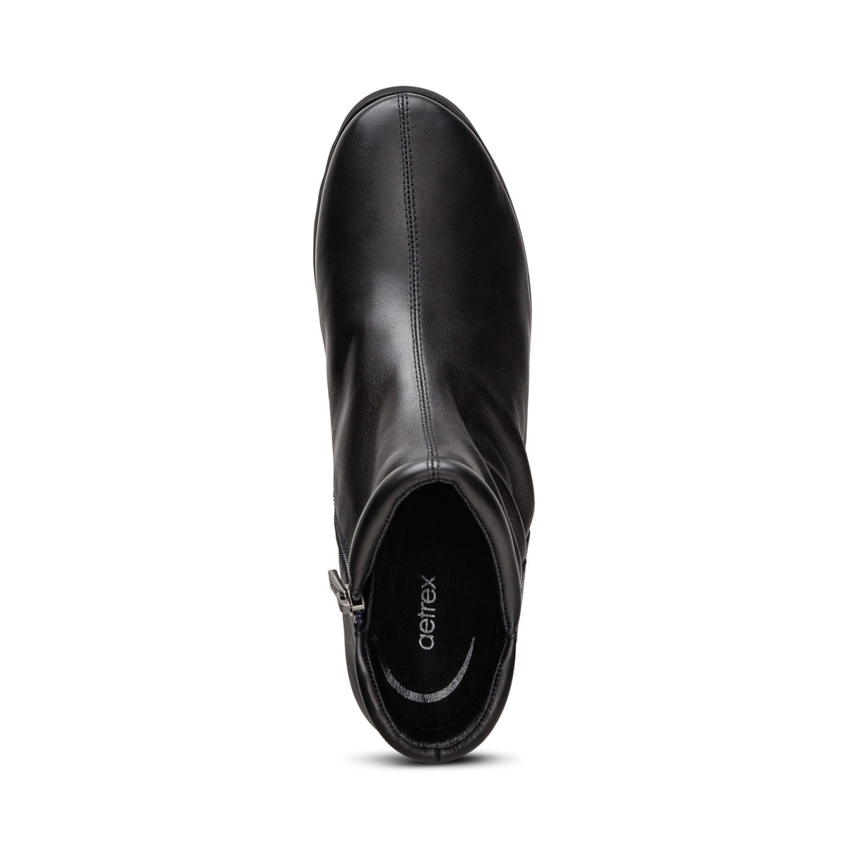 Zoey Slip-On Boot - Black Leather