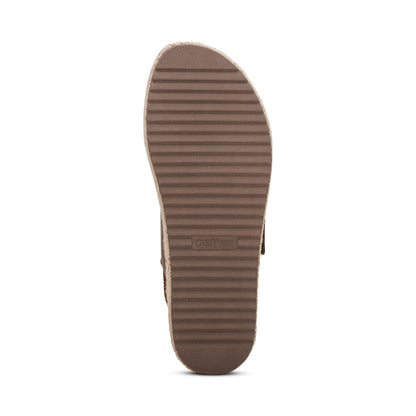Vania Arch Support Platform Sandal - Walnut