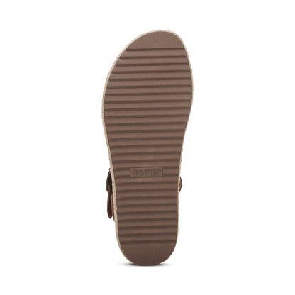 Paula Arch Support Platform Sandal - Walnut