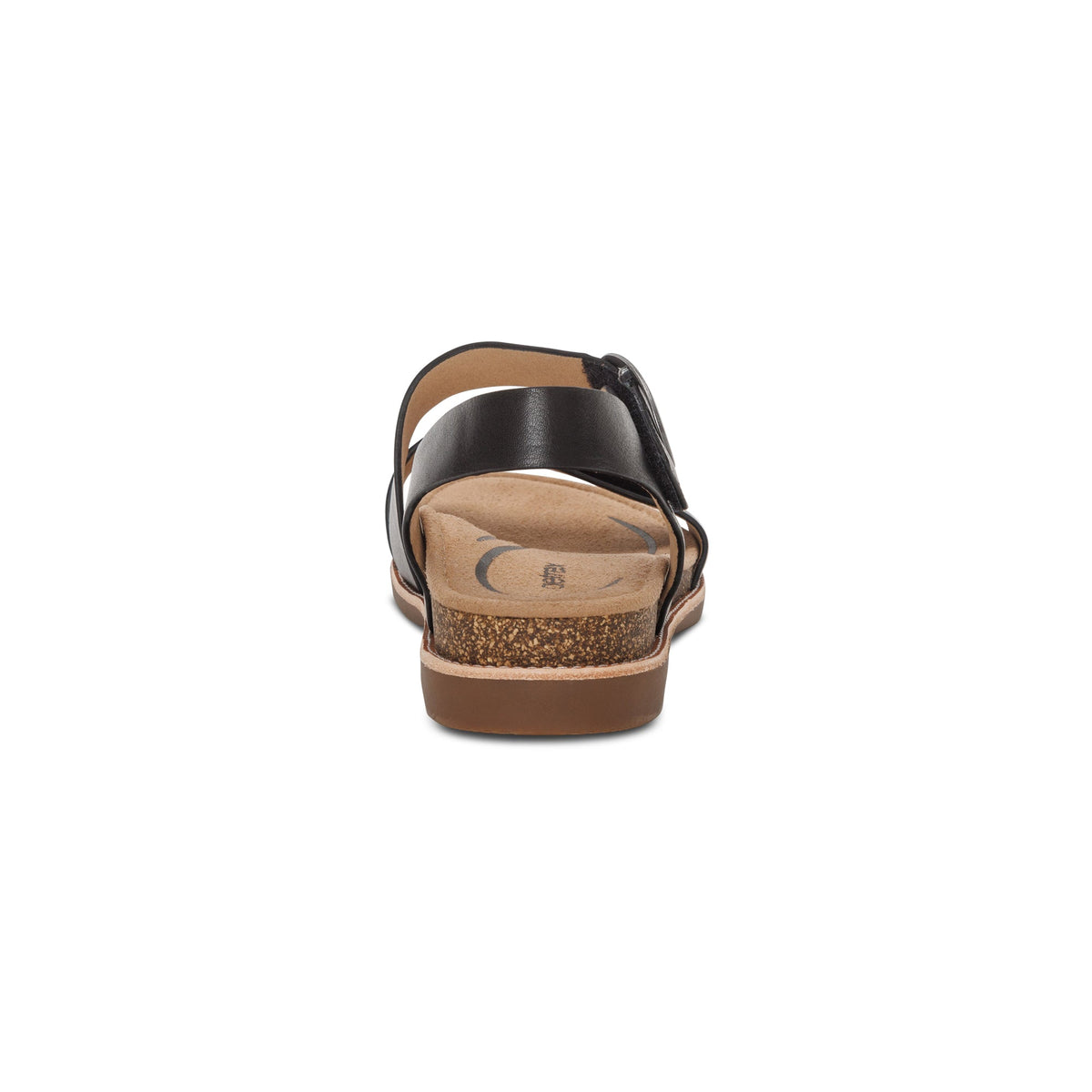 Tamara Asymmetrical Quarter Strap Sandal - Black
