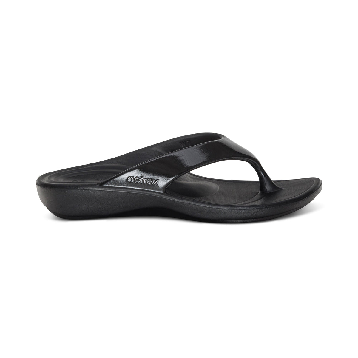 Maui Orthotic Women's Flips - Black Gloss